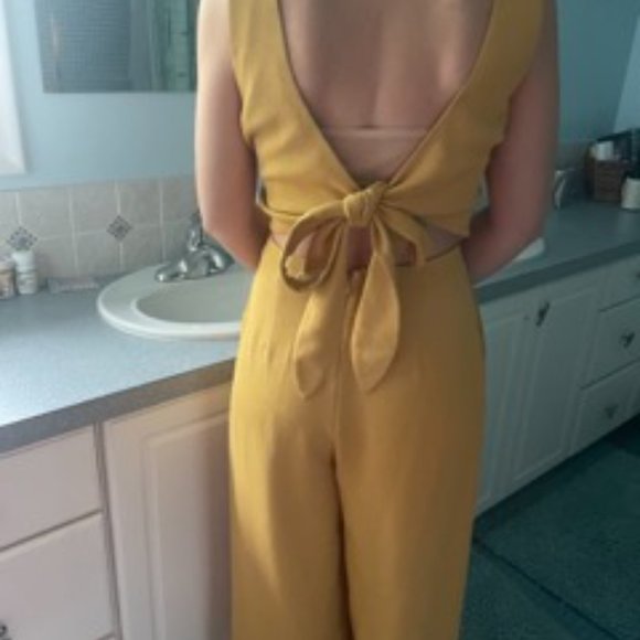 Wilfred Écoulement V Jumpsuit - Gold/Yellow - Picture 3 of 7